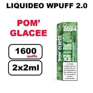 Liquideo Wpuff pod 2.0 x2 Cartouches 2ml Pod Puff jetable sans fuite