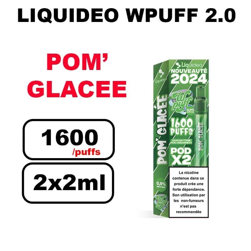 Liquideo Wpuff pod 2.0 x2 Cartouches 2ml Pod Puff jetable sans fuite