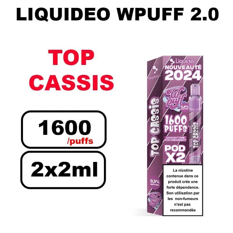 Liquideo Wpuff pod 2.0 x2 Cartouches 2ml Pod Puff jetable sans fuite