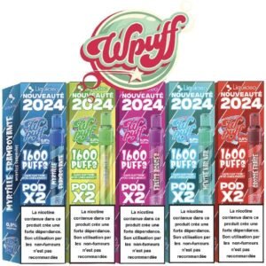 Liquideo Wpuff pod 2.0 x2 Cartouches 2ml Pod Puff jetable sans fuite