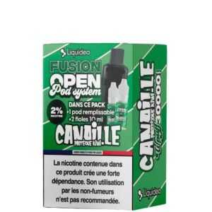 Liquideo Fusion Open Pod System remplissable 2 fioles 10ml 2%
