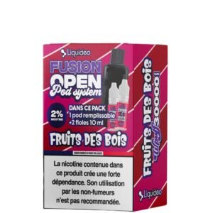 Liquideo Fusion Open Pod System remplissable 2 fioles 10ml 2%