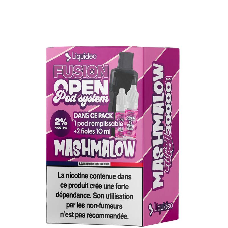 Liquideo Fusion Open Pod System remplissable 2 fioles 10ml 2%