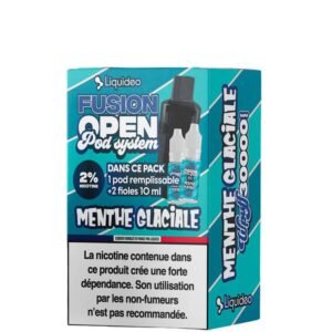 Liquideo Fusion Open Pod System remplissable 2 fioles 10ml 2%