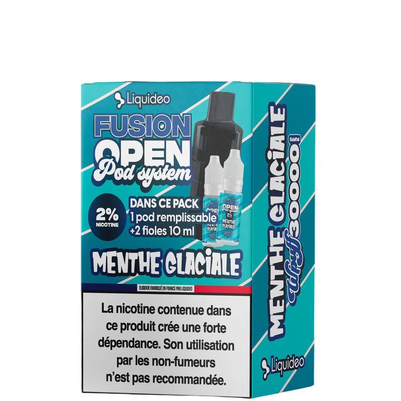Liquideo Fusion Open Pod System remplissable 2 fioles 10ml 2%