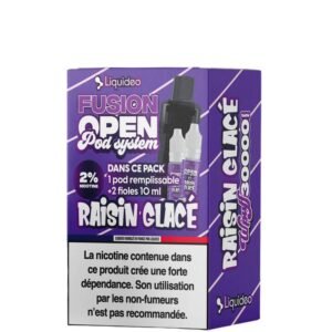 Liquideo Fusion Open Pod System remplissable 2 fioles 10ml 2%