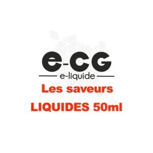 E-cg Les saveurs Puffs e-liquide 50ml - Saveurs fruitées sucrées