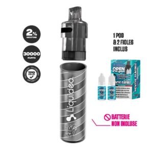 Liquideo Fusion Open Pod System remplissable 2 fioles 10ml 2%