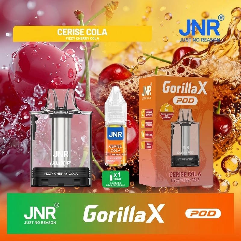 Cartouche Gorilla X + flacon 10ml 20mg recharge JNR