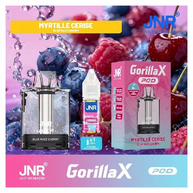 Cartouche Gorilla X + flacon 10ml 20mg recharge JNR