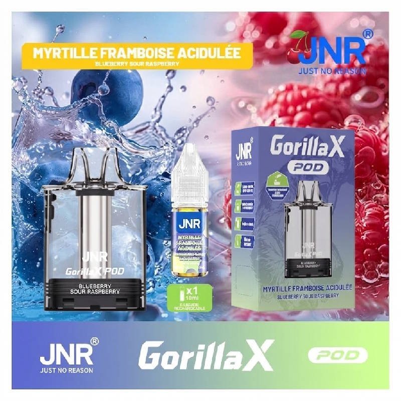 Cartouche Gorilla X + flacon 10ml 20mg recharge JNR