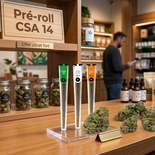 Joint CSA 14 Pré-roulé 1g Mix de fleurs et résines Jok Air CBD