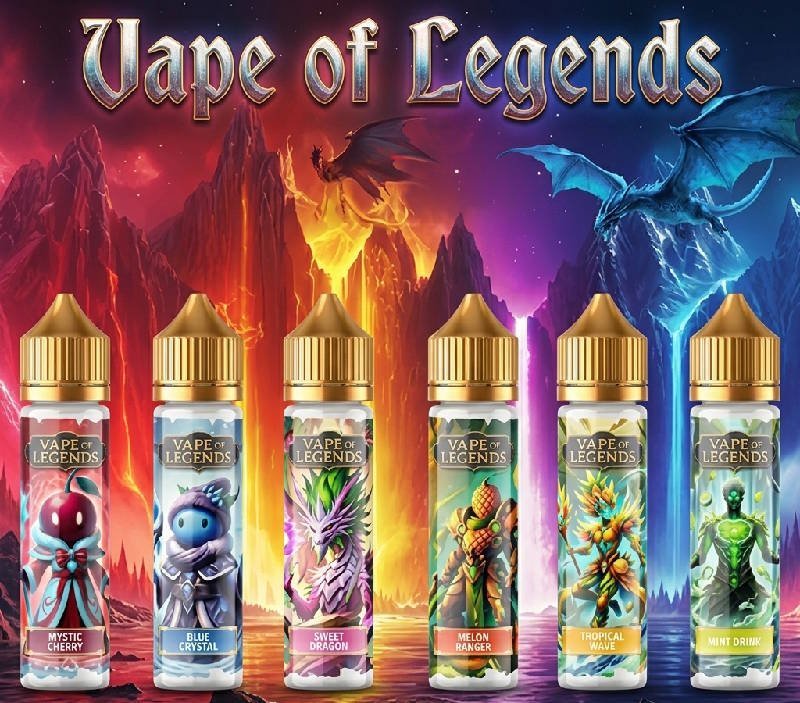 vape-of-legends-gamme-eliquide-50ml.jpg E-liquide Vape of legends 50ml - Sweet Fresh