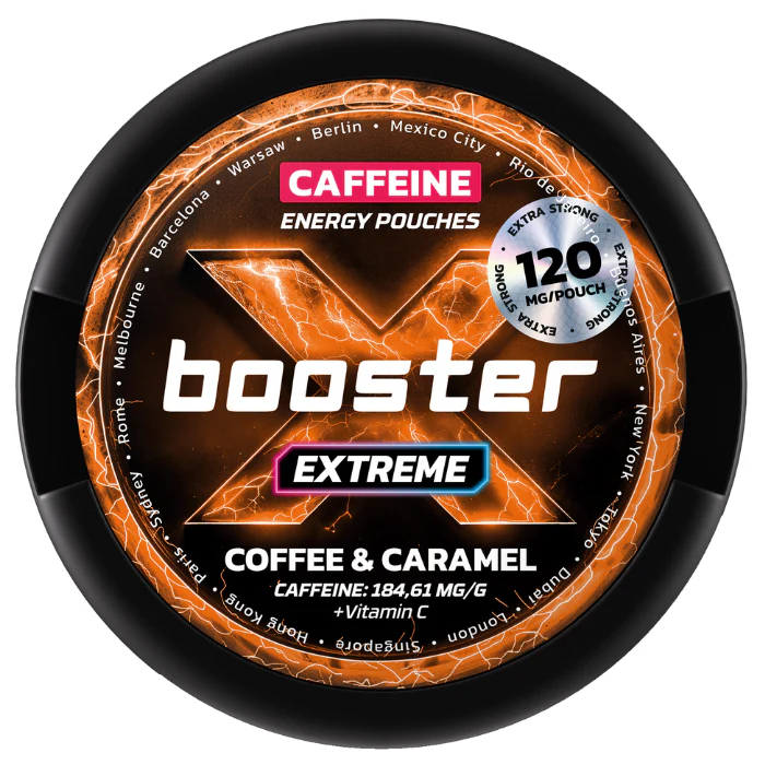 X Booster energy pouches - Sachets caféine puissants Alternative au snus nicotine