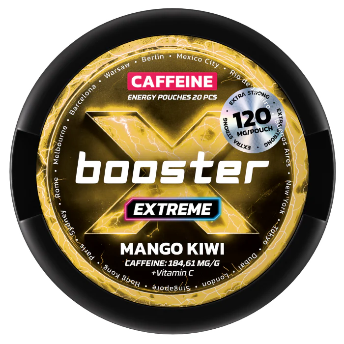 X Booster energy pouches - Sachets caféine puissants Alternative au snus nicotine