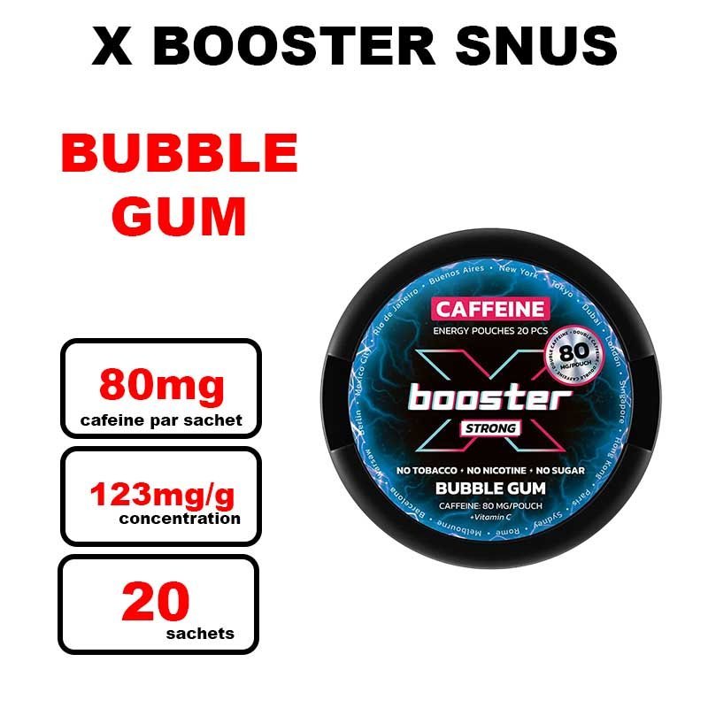X Booster energy pouches - Sachets caféine puissants Alternative au snus nicotine