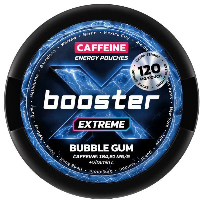 X Booster energy pouches - Sachets caféine puissants Alternative au snus nicotine