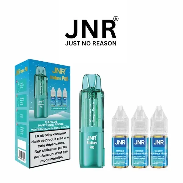 Cartouche Stellarc 2+10ml + 3 E-liquides 10ml 2% JNR