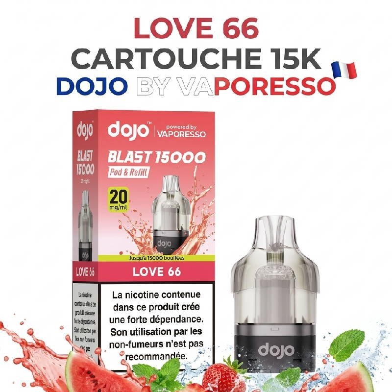 Cartouche Dojo Blast 15K – 10ml par Dojo by Vaporesso