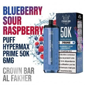 PUFF-50K-Hyper-Max-Prime-Al-Fakher-6mg-saveur-blueberry-sour-raspberry-myrtille-framboise-1.jpg Puff Al Fakher Hypermax Prime 50K 6mg Goût chicha