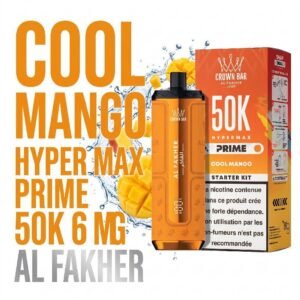 PUFF-50K-Hyper-Max-Prime-Al-Fakher-cool-mango-1.jpg Puff Al Fakher Hypermax Prime 50K 6mg Goût chicha