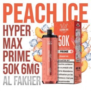 PUFF-50K-Hyper-Max-Prime-Al-Fakher-peach-ice-1.jpg Puff Al Fakher Hypermax Prime 50K 6mg Goût chicha