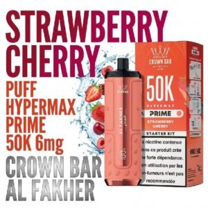 PUFF-50K-Hyper-Max-Prime-Al-Fakher-strawberry-cherry-fraise-cerise-1.jpg Puff Al Fakher Hypermax Prime 50K 6mg Goût chicha