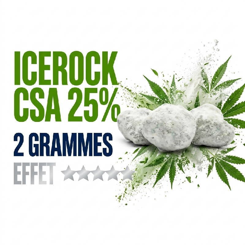 Fleur Icerock CSA 25% puissante enrobée d'isolat