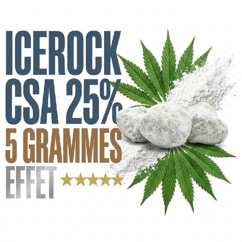 Fleur Icerock CSA 25% puissante enrobée d'isolat
