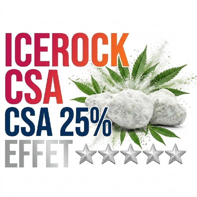 Fleur Icerock CSA 25% puissante enrobée d'isolat