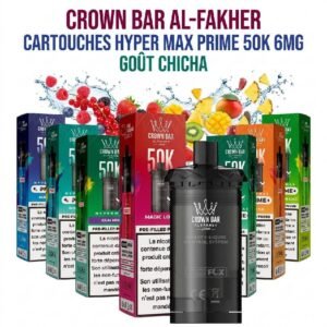 Cartouches Hypermax Prime 50K 6mg Crown bar Al-Fakher par 2