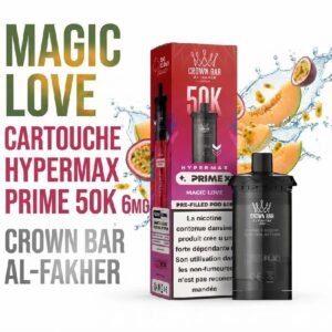 Cartouches Hypermax Prime 50K 6mg Crown bar Al-Fakher par 2