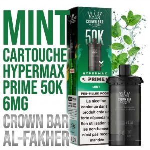 Cartouches Hypermax Prime 50K 6mg Crown bar Al-Fakher par 2